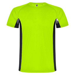 Shanghai Sport T-Shirt für Herren, Fluor Green / schwarz, 2XL