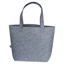 Shopper aus RPET Filz , grau