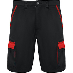 Workwear Shorts Tahoe, XXXL, schwarz/rot