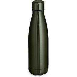 SHOW METALLIC. Edelstahlflasche 510 mL mit mattem Metallic-Finish, Gewehrmetall