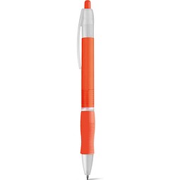 SLIM BK. Kugelschreiber aus ABS mit Gummigriff, Orange