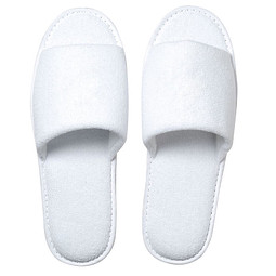 Slipper Frottee, weiß
