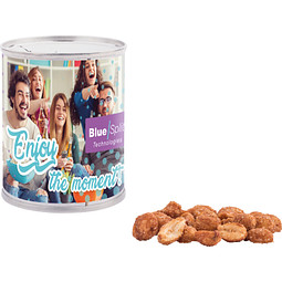 Snack Dose, Erdnüsse mit Honig und Salz, inkl. Druck