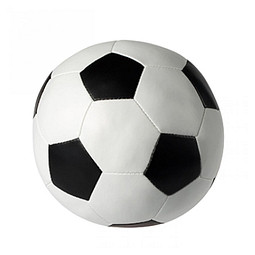 Soft-Fußball, weiß/schwarz, groß