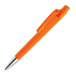 Kugelschreiber Prisma, blaue Mine, orange