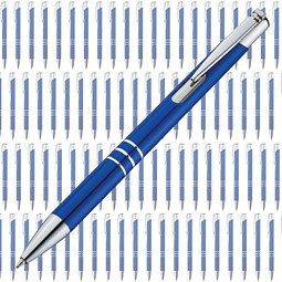 Spar-Preis 100 Teile, Metall-Kugeschreiber Minsk, inkl. Gravur, blau