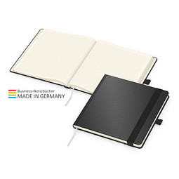 Geiger-Notes Square-Book Bestseller Notizbuch, inkl. Druck, schwarz