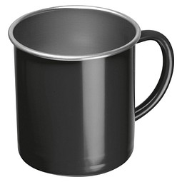 Stahltasse Trezzo,schwarz