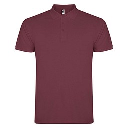 Star Poloshirt für Herren, Berry Red, 2XL