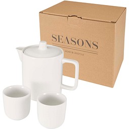 Suki Set aus Teekanne und Tassen, weiss