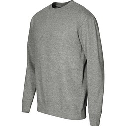 MALFINI Sweatshirt unisex Crew, L, dunkelgrau melliert