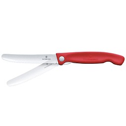 Swiss Classic faltbares Gemüsemesser, chilli red
