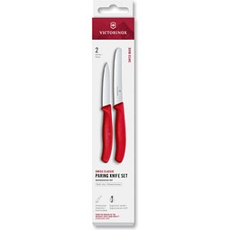 Swiss Classic, Gemüsemesser Set, 2tlg, rot