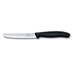 VICTORINOX Tomaten- und Tafelmesser Swiss Classic, schwarz