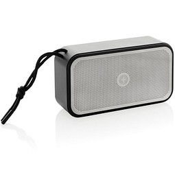 Swiss Peak 10W Basslautsprecher aus recyceltem Aluminium, grau