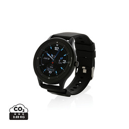 Swiss Peak Watch aus RCS recyceltem TPU, schwarz