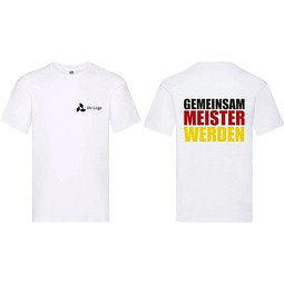 T-Shirt „Fan-Edition“ mit WM-Motiv "Meister" plus Logofläche