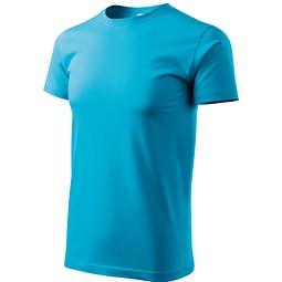 MALFINI T-Shirt Herren Basic, S, türkisblau