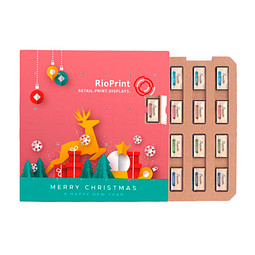 Täfelchen Adventskalender ECO, Papier Inlay, Sarotti Schokotäfelchen, inkl. Druck