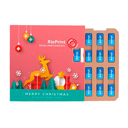 Täfelchen Adventskalender ECO, Papier Inlay, share Schokotäfelchen, inkl. Druck