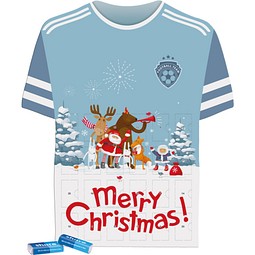 Täfelchen Adventskalender Trikot, share Napolitain, inkl. Druck