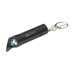 Taschenlampe mit Flaschenöffner, schwarz