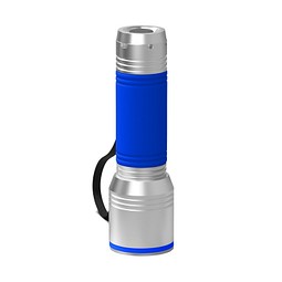 Taschenlampe REEVES-myFLASH 700, silber/blau