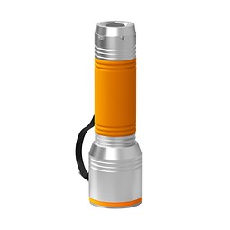 Taschenlampe REEVES-myFLASH 700, silber/orange