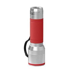 Taschenlampe REEVES-myFLASH 700, silber/rot