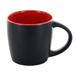 Tasse Ennia 250 ml, schwarz-rot