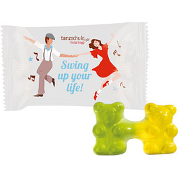 Trolli Team Gummibärchen, inkl. Druck, weiße Folie