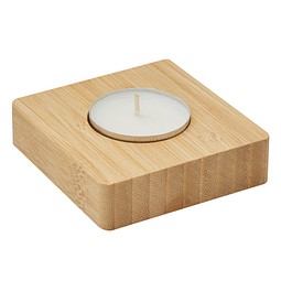 Teelichthalter NATURAL GLOW,braun