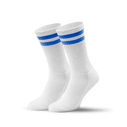 Mr. Socks Tennissocken, 42-46, White / Blue Pantone 285 C