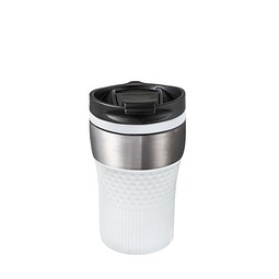 Thermobecher RETUMBLER-BAYAMO CORPORATE, silber/weiß