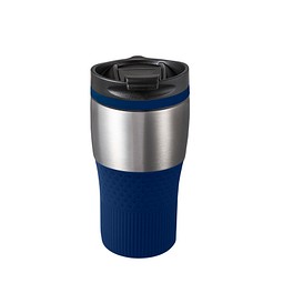 Thermobecher RETUMBLER-BAYAMO MEZZO CORPORATE, silber/dunkelblau