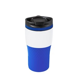 Thermobecher RETUMBLER-BAYAMO MEZZO CORPORATE, weiß/blau