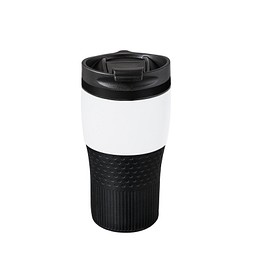 Thermobecher RETUMBLER-BAYAMO MEZZO CORPORATE, weiß/schwarz