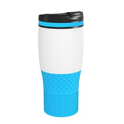 Thermobecher RETUMBLER-myBAYAMO GRANDE II, weiß/hellblau