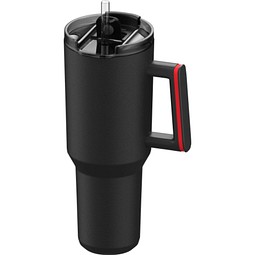 Thermobecher RETUMBLER-myKINGS CANYON 1200, schwarz, Ring rot