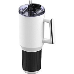 Thermobecher RETUMBLER-myKINGS CANYON 1200, weiß/schwarz