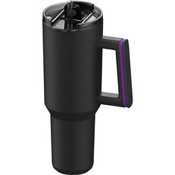 Thermobecher RETUMBLER-myKINGS CANYON 900, schwarz, Ring lila