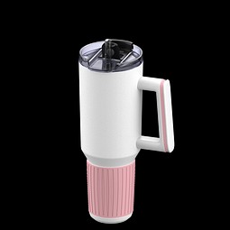 Thermobecher RETUMBLER-myKINGS CANYON 900, weiß/hellmagenta