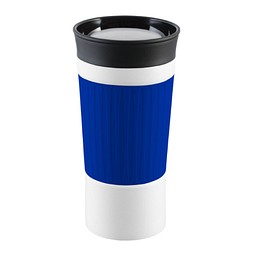 Thermobecher RETUMBLER-myKINGSTON, weiß, blau