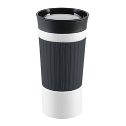 Thermobecher RETUMBLER-myKINGSTON, weiß, dunkelgrau