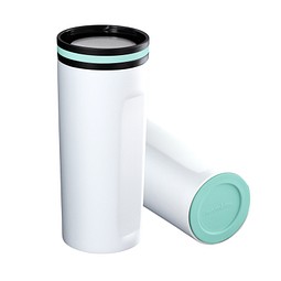 Thermobecher RETUMBLER-mySTEELONE, weiß/mint