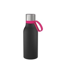 Thermotrinkflasche RETUMBLER-myNIZZA II 420 CERAMIC, schwarz, Ring magenta