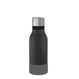 Thermotrinkflasche RETUMBLER-myNIZZA II 420 CERAMIC, schwarz, Sleeve anthrazit