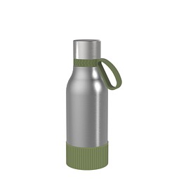 Thermotrinkflasche RETUMBLER-myNIZZA II 420 CERAMIC, silber/dunkelgrün/dunkelgrün
