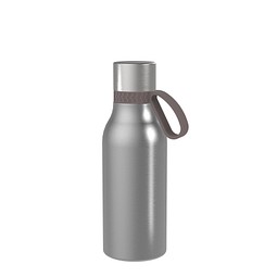 Thermotrinkflasche RETUMBLER-myNIZZA II 420 CERAMIC, silber, Ring braun