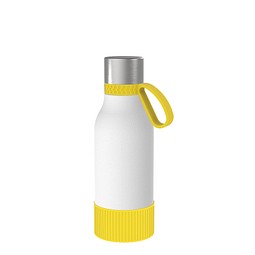 Thermotrinkflasche RETUMBLER-myNIZZA II 420 CERAMIC, weiß/gelb/gelb